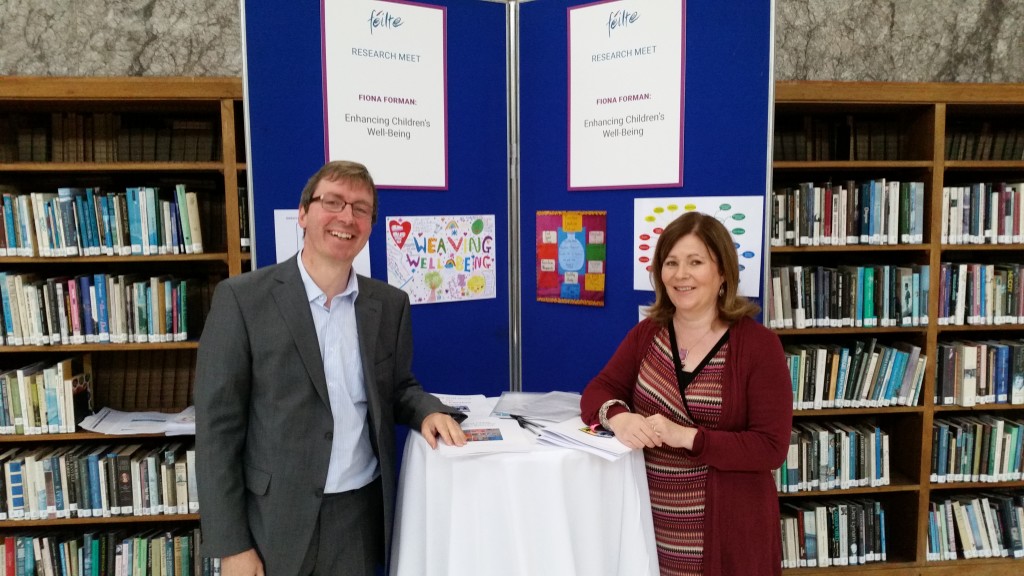 Fiona and Mick at our Researchmeet Stand - Féilte 2015